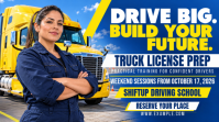 Blue Truck Driving School ตัวอย่างภาพบน YouTube Template
