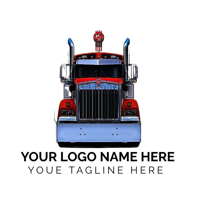 truck logo Logotyp template