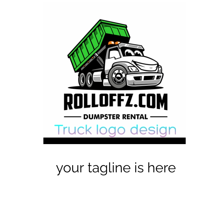 truck logo design template