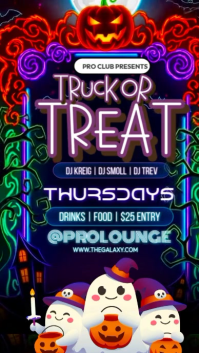 Truck or Treat Halloween Night Instagram Reel template