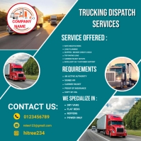Trucking dispatch services flyer Template | PosterMyWall