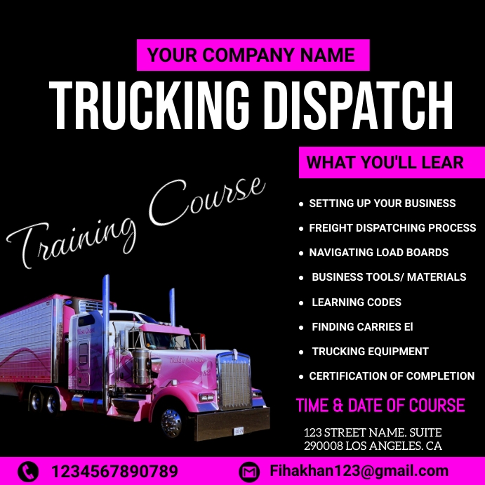 trucking dispatch services flyer Templat | PosterMyWall