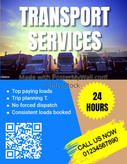 Copy of Trucking dispatch services flyer | PosterMyWall