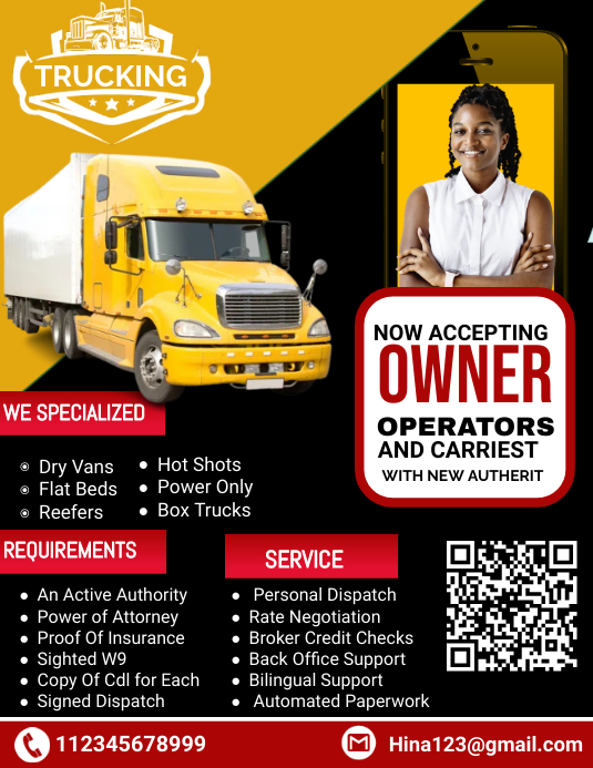 trucking dispatch services flyer Template | PosterMyWall