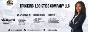 Trucking ebook flyer,Logistics company  flyer Facebook Cover Photo template