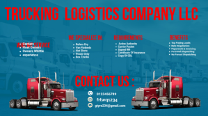 Trucking ebook flyer,Logistics company  flyer YouTube 缩略图 template