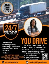 trucking flyer template