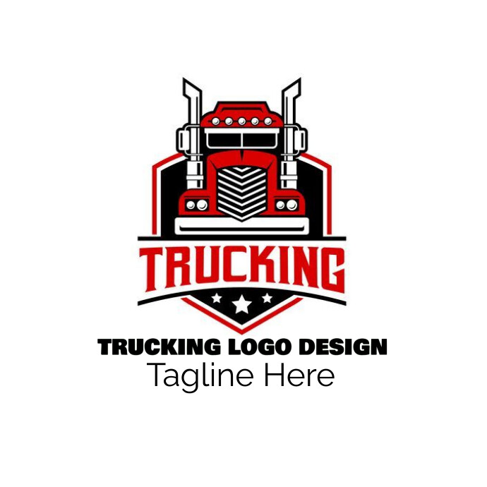 Trucking logo design template