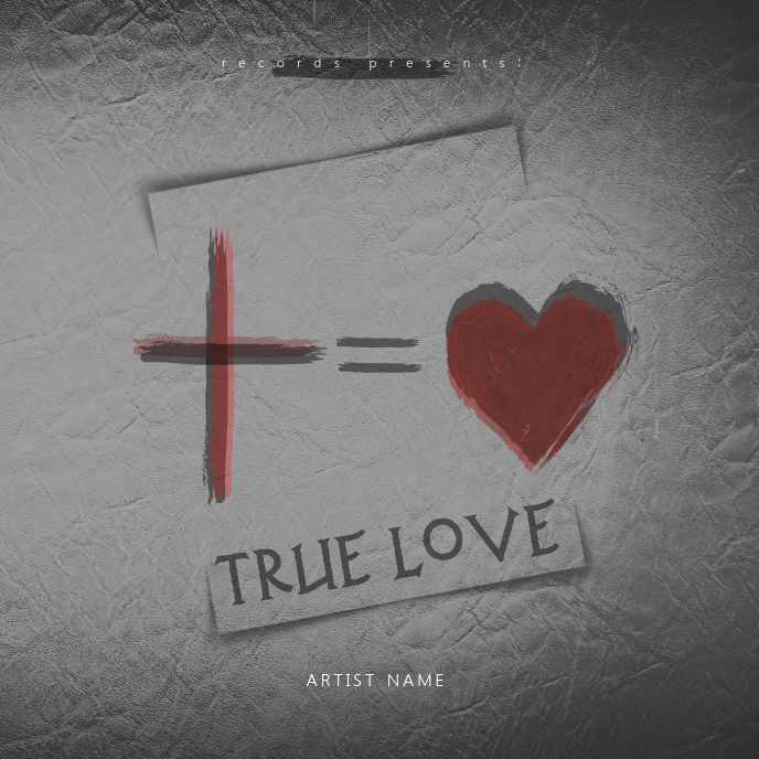 True Love album cover art template PosterMyWall True Love album cover art template PosterMyWall