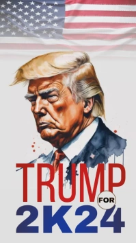 TRUMP 2024 POSTER DOWNLOAD Instagram-verhaal template