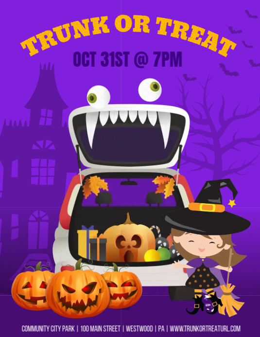Trunk Or Treat Template PosterMyWall trunk-or-treat-template-postermywall