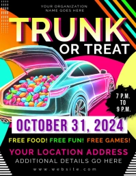 Trunk or treat Flyer (US Letter) template