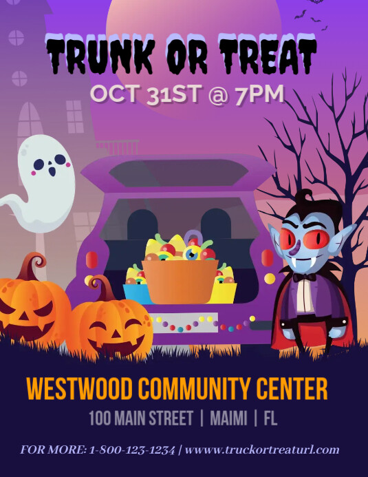Trunk or Treat Template PosterMyWall Trunk or Treat Template PosterMyWall