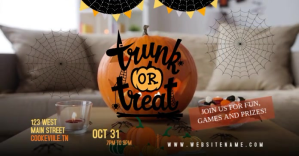 trunk or treat Obraz udostępniany na Facebooku template