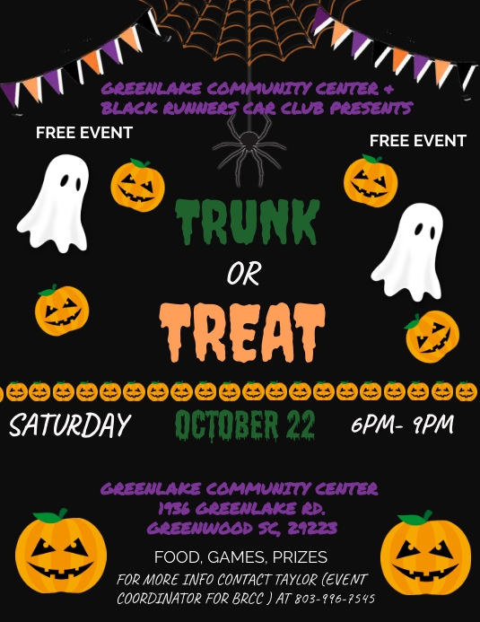 TRUNK OR TREAT Flyer (US-Letter) template