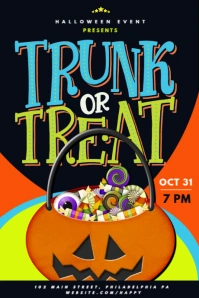 Trunk or treat Gráfico de Tumblr template