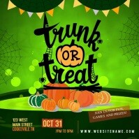 Vert Halloween Trunk or Treat Сообщение Instagram Template