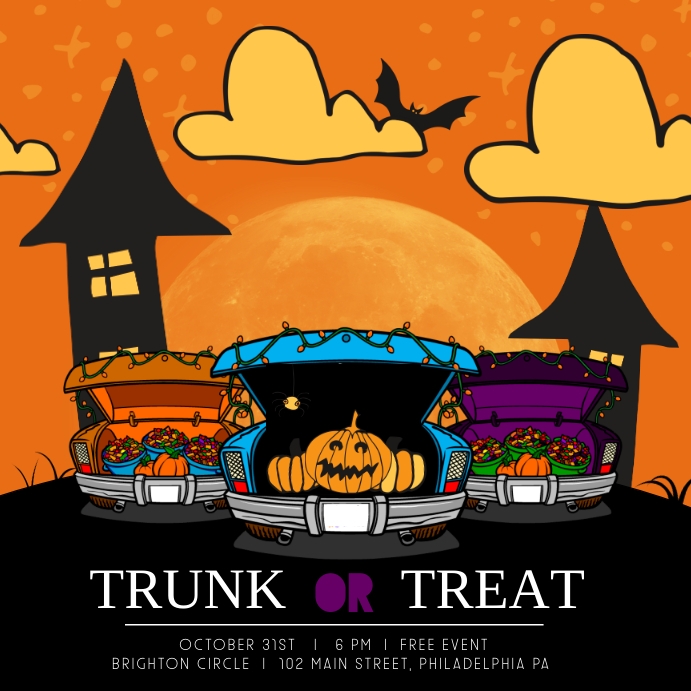 Trunk or treat Template PosterMyWall