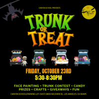 Black Trunk or Treat Event Pos Instagram Template