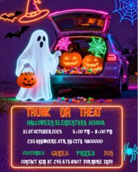 Morado Halloween Trunk or Treat Instagram Portrait Template