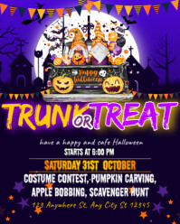 Trunk or treat halloween post Instagram Portrait template