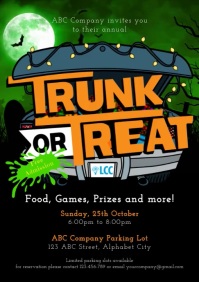Trunk or Treat Invitation Template A4
