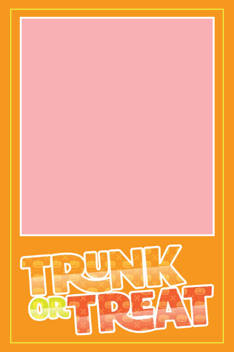 Trunk or Treat Photo Frame Template | PosterMyWall