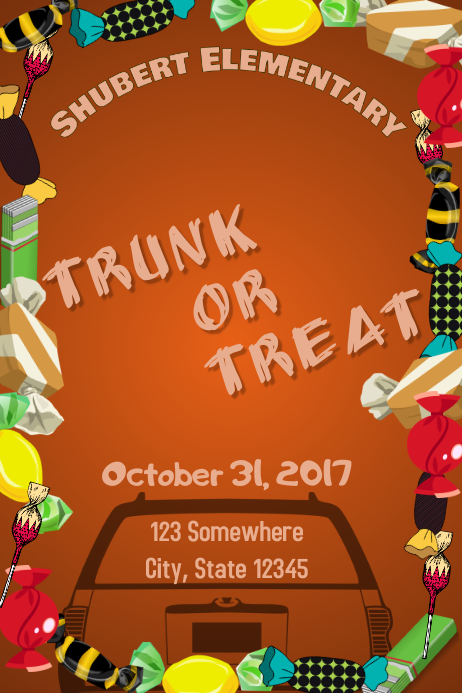 Trunk or Treat Template PosterMyWall Trunk or Treat Template PosterMyWall
