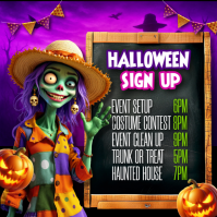 trunk or treat volunteer sign up Instagram Post template