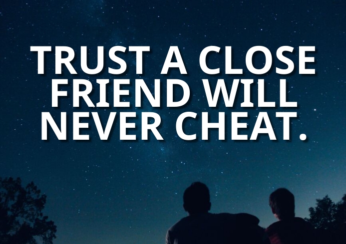 Trusting Friend TRUST AND FRIEND QUOTE TEMPLATE | PosterMyWall
