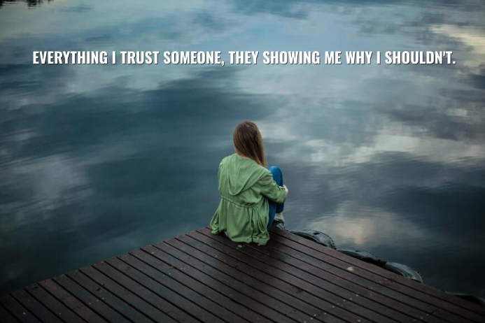 TRUST AND SHOWING QUOTE TEMPLATE Poster