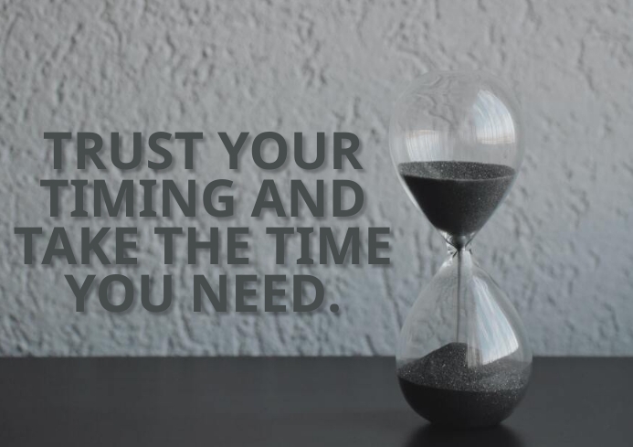 TRUST AND TIME QUOTE TEMPLATE | PosterMyWall