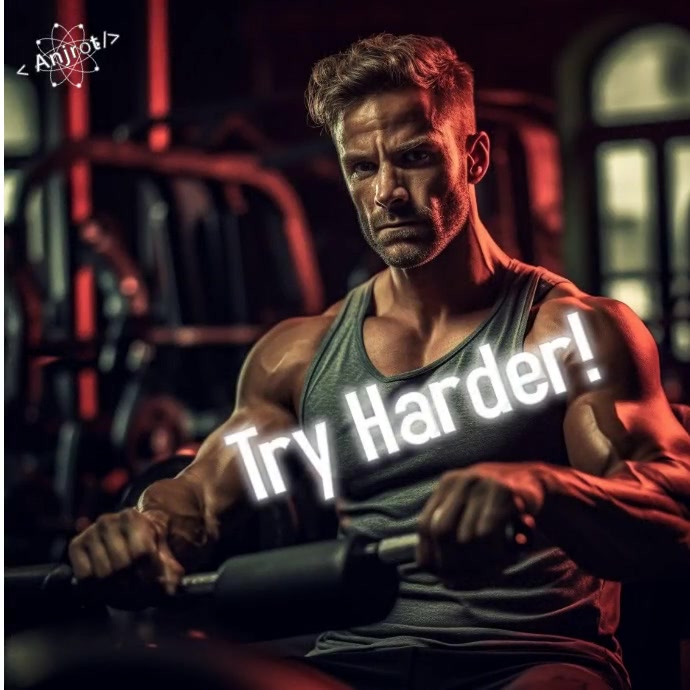 Try Harder Template | PosterMyWall