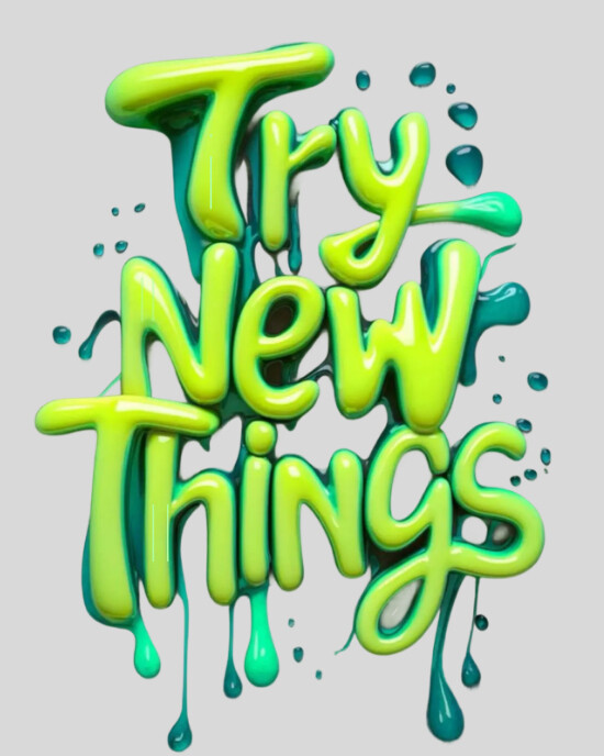 Try New Things Instagram Portrait template
