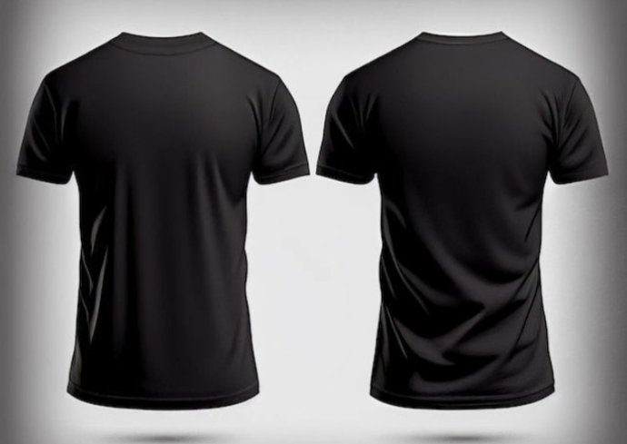 Tshirt mockup design Postcard template