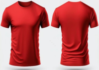 Tshirt mockup design Cartolina template