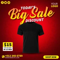 Tshirt Sale Instagram Post template