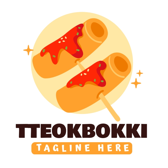 Tteokbokki Logo Ads template