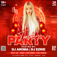 Tuesday Night Party 方形(1:1) template