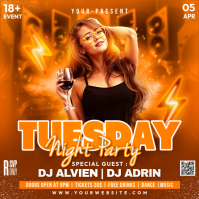 Tuesday Night Party Square (1:1) template