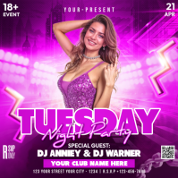 Tuesday Night Party Vierkant (1:1) template