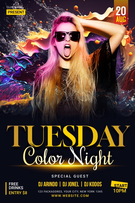 Copy of Tuesday Party poster | PosterMyWall