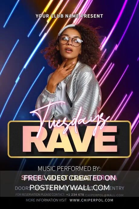 Rave Poster Template rave-poster-template