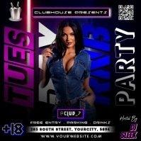 TUESDAY RNB PARTY FLYER POSTER template