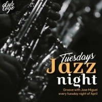 Tuesdays Jazz Night Instagram Post template
