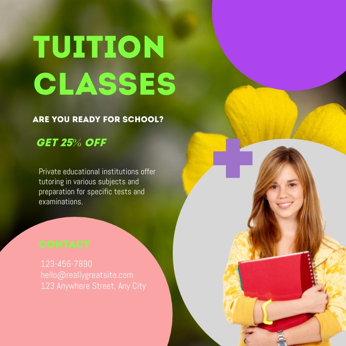Copy of Tuition Classes Promotion Instagram Post | PosterMyWall