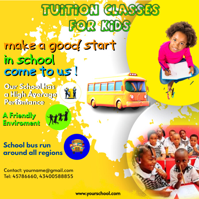 tuition flyer for kids Template | PosterMyWall