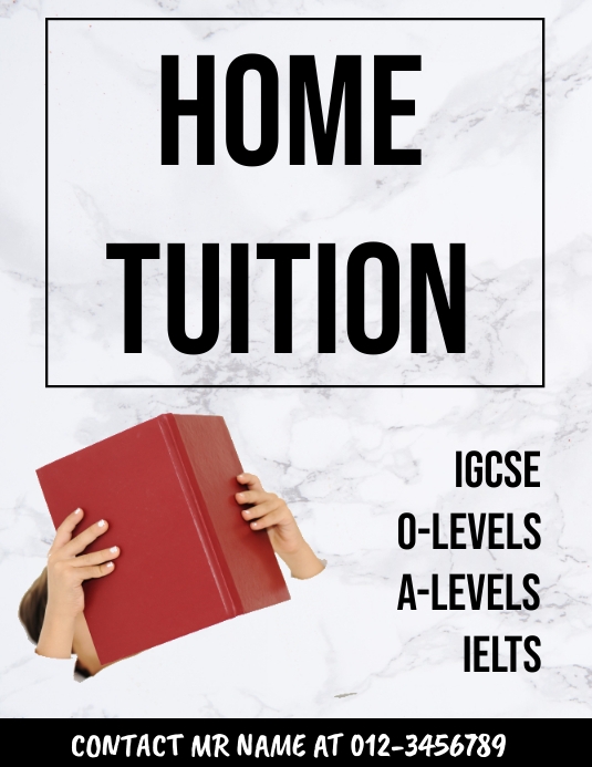 tuition  Poster Template Flyer (US Letter)
