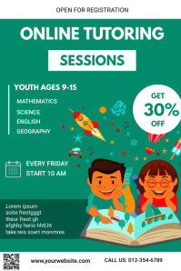 Sample Tutorial Service Flyer Tutoring Service Flyer Template | PosterMyWall