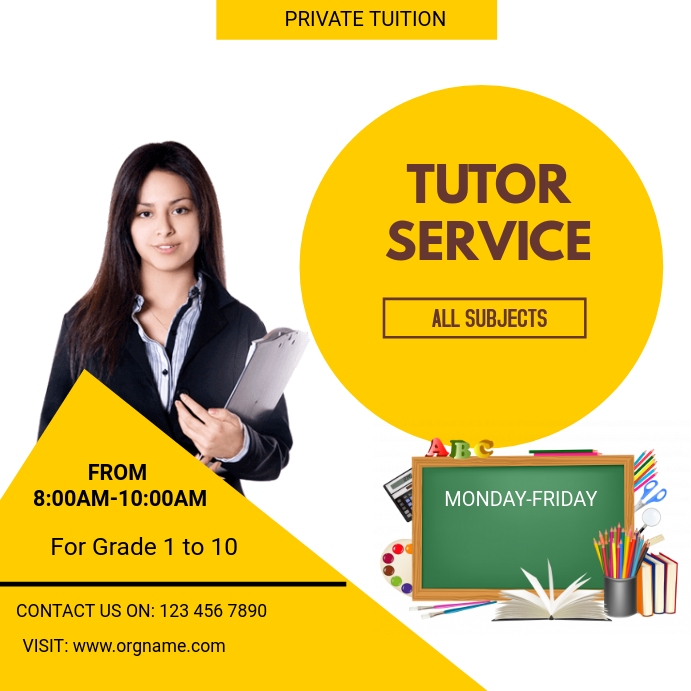 Black And White Tuition Poster at Ida Barrera blog